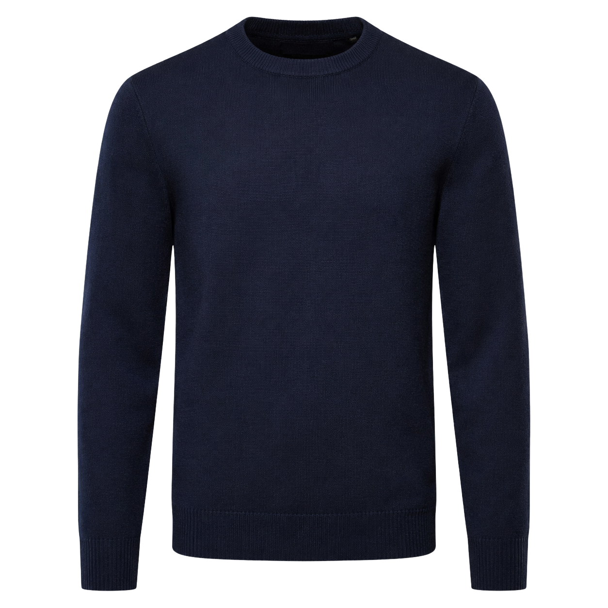 Fine Merino Wool Crewneck Sweater – Deep Navy | MAGGYE DOUTI