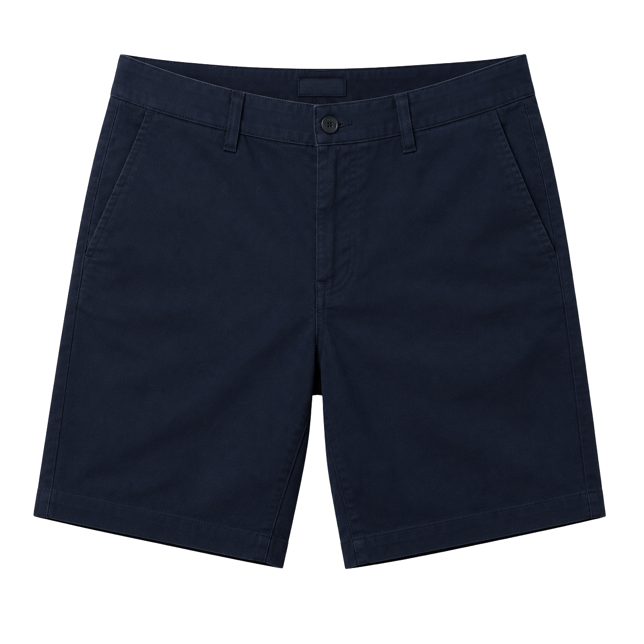 Premium Cotton Twill Tailored Shorts – Navy Blue | MAGGYE DOUTI