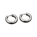 Polished Stainless Steel Hoop Earrings – Silver | MAGGYE DOUTI