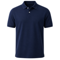Premium Piqué Cotton Polo Shirt – Navy Blue | MAGGYE DOUTI