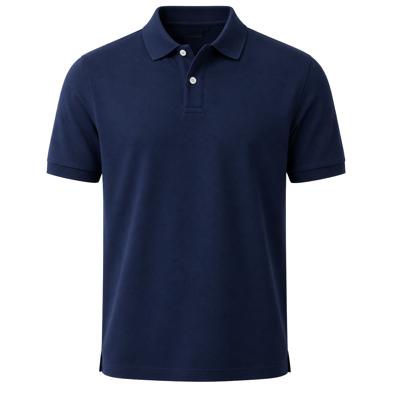 Premium Piqué Cotton Polo Shirt – Navy Blue | MAGGYE DOUTI