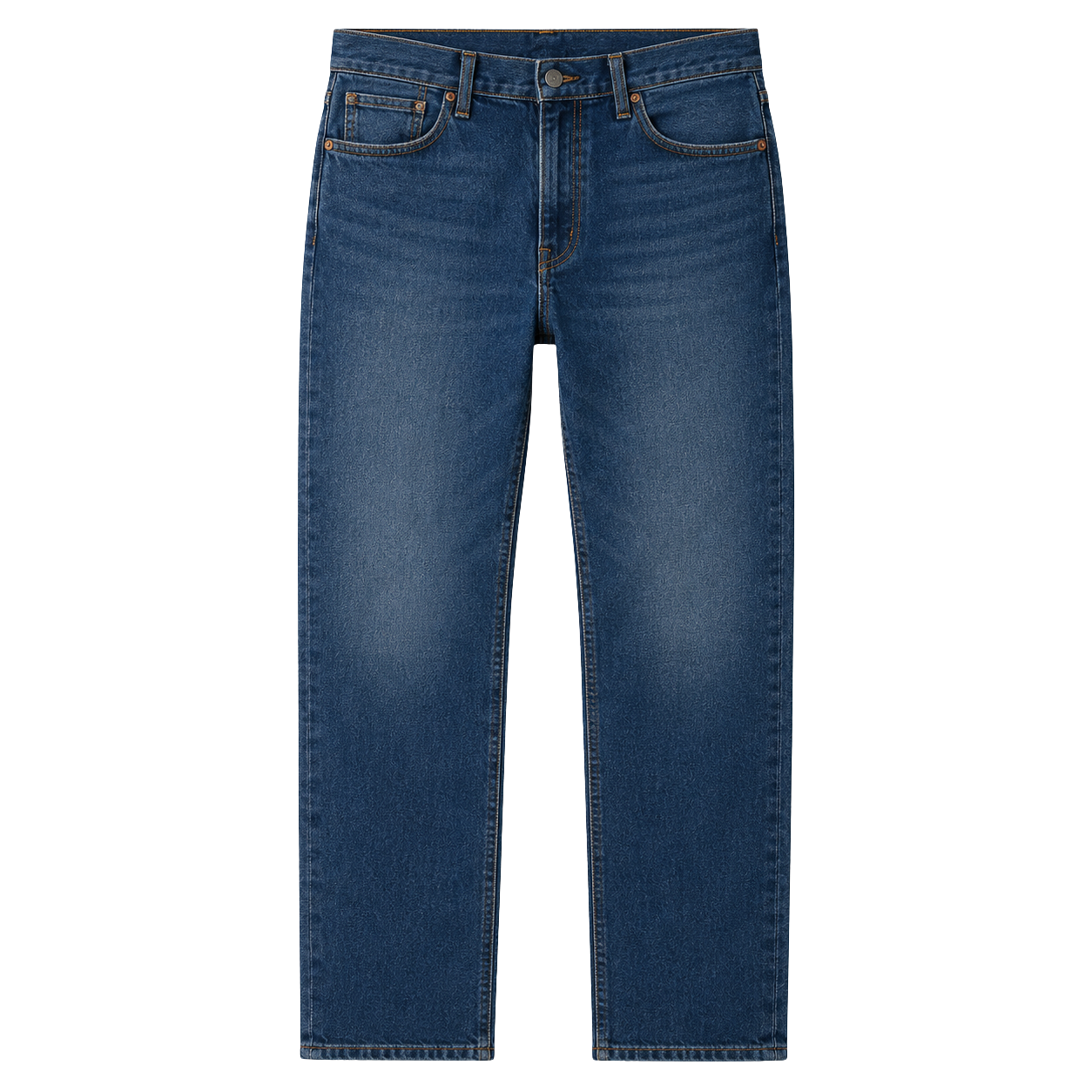 Premium Straight-Fit Denim Jeans – Indigo Blue | MAGGYE DOUTI